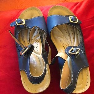 Patricia blue sandals/ very comfortable